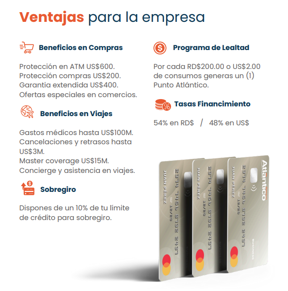 Beneficios Tarjeta MC Empresarial